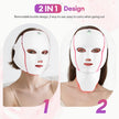 7-Color LED Face & Neck Mask with 138+3 LEDs – Wireless Rechargeable Light Therapy Beauty Device