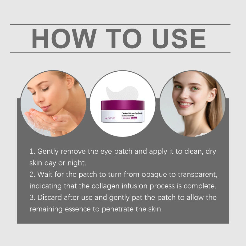 Calcium Skincare Set Anti-Aging Facial Serum, Eye Patches & Multi Balm for Fine Lines and Dark Circles Care