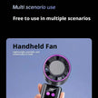 199-Speed Portable Turbo Handheld Fan with Semiconductor Ice Cooling, Digital Display & Type-C Charging