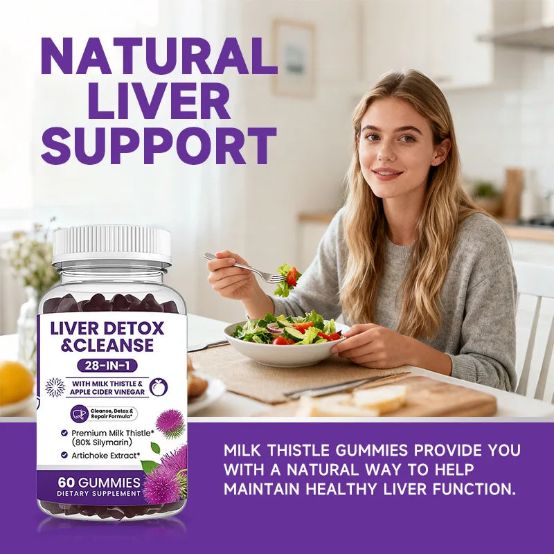 Liver Cleanse & Detox Gummies – Digestion, Immunity & Metabolism Support
