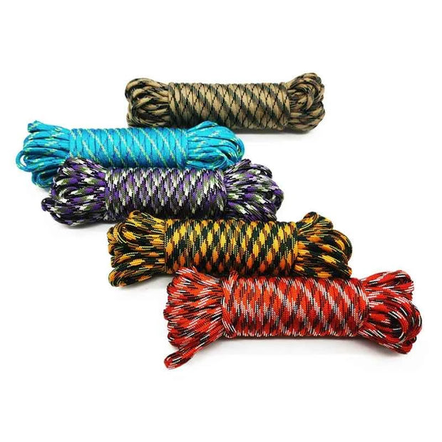 550 Paracord Rope 4mm 7-Core Survival Cord 5m/15m/30m Outdoor Camping Hiking Utility Rope
