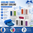 Cooling Towel with Silicone Capsule Case for Gym Running Travel and Outdoor Activities