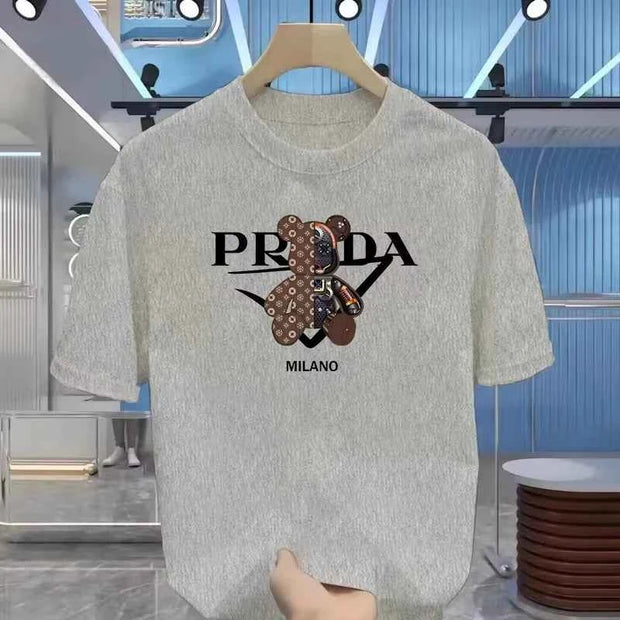 Prada Bear Graphic T-shirt – Stylish Casual Wear for Men