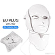 7-Color LED Face & Neck Mask with 138+3 LEDs – Wireless Rechargeable Light Therapy Beauty Device
