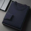 Men’s Classic Crewneck Knit Pullover Sweater – Long Sleeve Solid Color Casual Knitwear
