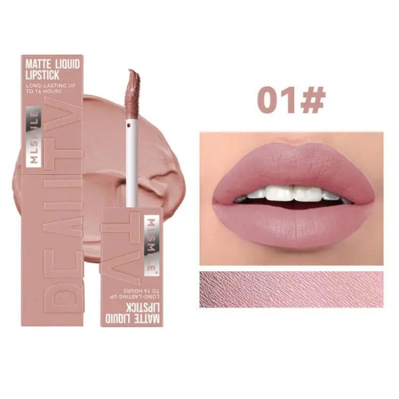 MLSMILE 6 Colors Moisturizing Lip Gloss – Pearlescent Mirror Nude Lip Stain with Natural Lip Oil