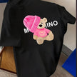 MOSCHINO Women’s Teddy Bear Graphic Crew Neck Short Sleeve T-Shirt