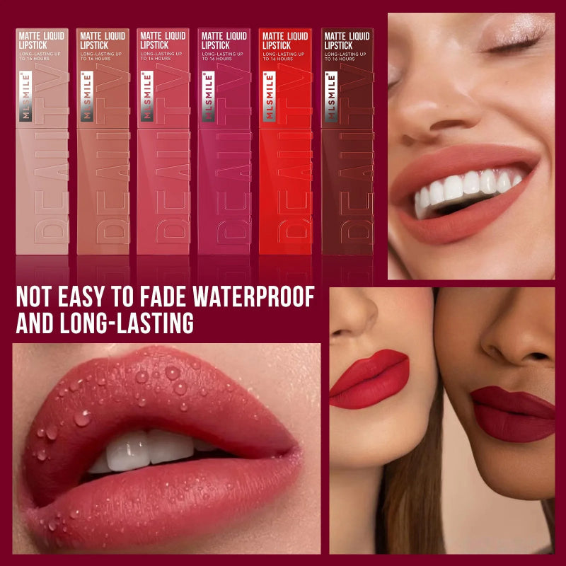 MLSMILE 6 Colors Moisturizing Lip Gloss – Pearlescent Mirror Nude Lip Stain with Natural Lip Oil
