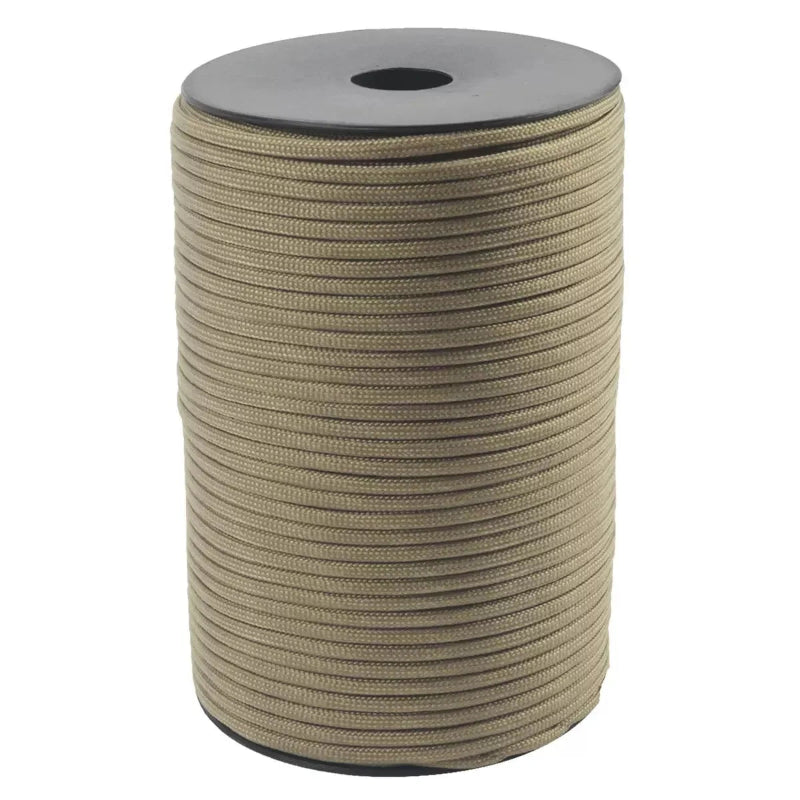 30/50/100M 4mm Paracord 9 Core 650 Military Standard Parachute Rope for Camping, Survival, DIY Bracelets & Outdoor Use