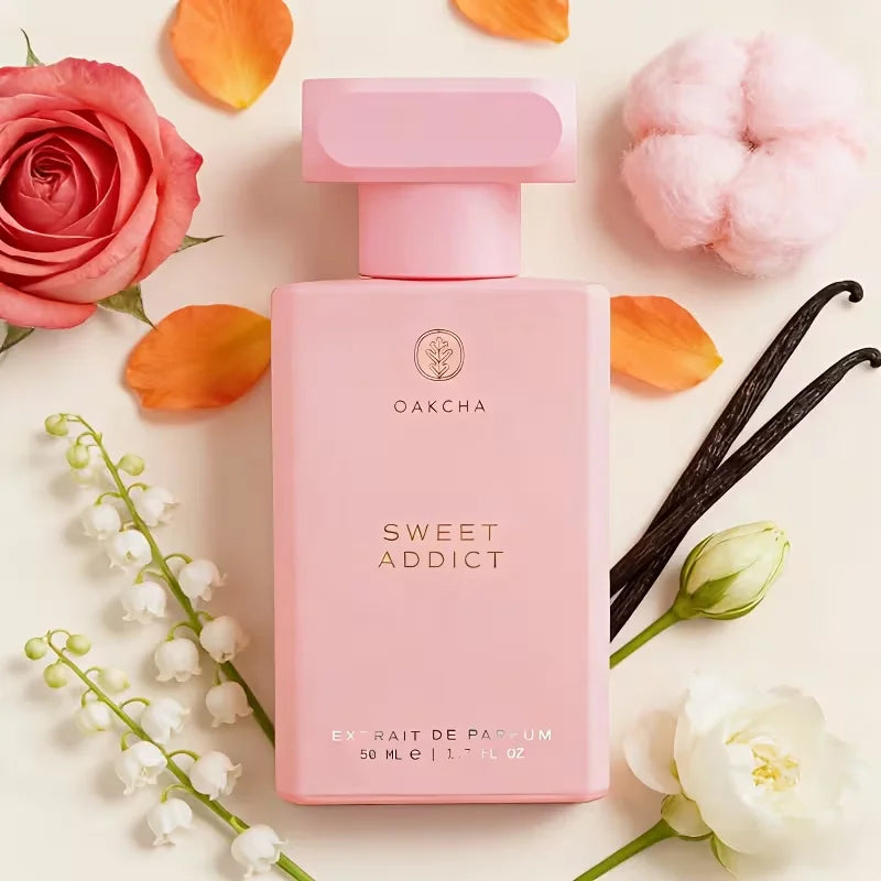 OAKCHA Sweet Addict Eau de Parfum 50ml – Pink Perfume Bottle