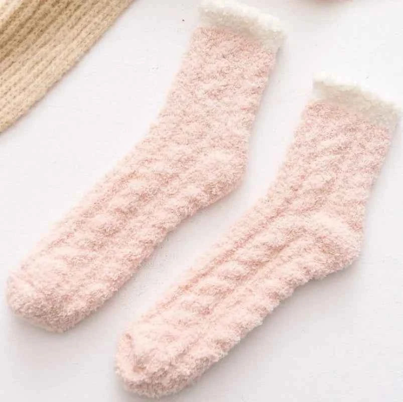 5 Pairs fashionable Floor Socks Thickened warm Socks Women Medium Sleeve Comfortable Warmth Winter Socks