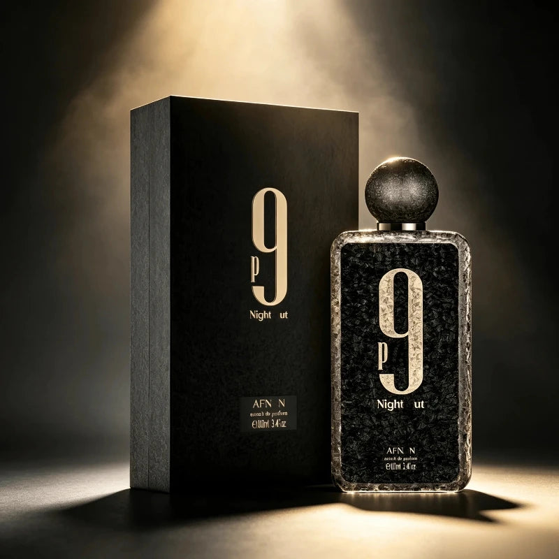 Afnan 9 PM Night Out Extrait De Parfum 100ml (3.4 oz) Unisex Luxury Fragrance