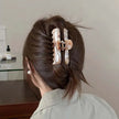 Vintage Wash Pattern Hair Claw Clip for Women