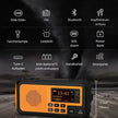 Sayin Solar Hand Crank Emergency Radio – 5000mAh Power Bank, DAB+/FM, Bluetooth & LED Flashlight