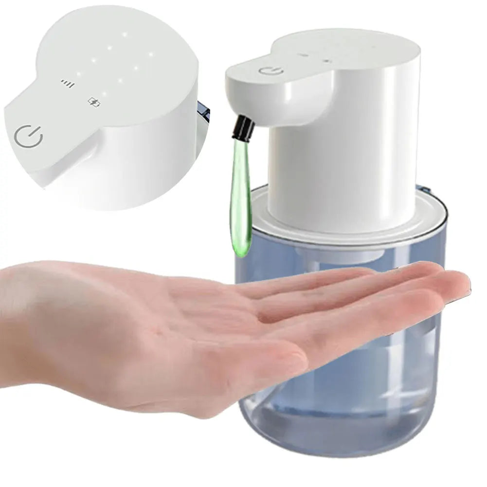 400ML Automatic Foam & Gel Soap Dispenser – 4-Level Infrared Sensor Touchless Pump, IPX5