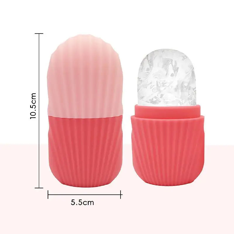 Reusable Silicone Ice Roller for Face & Eyes – Cooling Facial Massage Tool for Skin Care and Eye Bag Relief