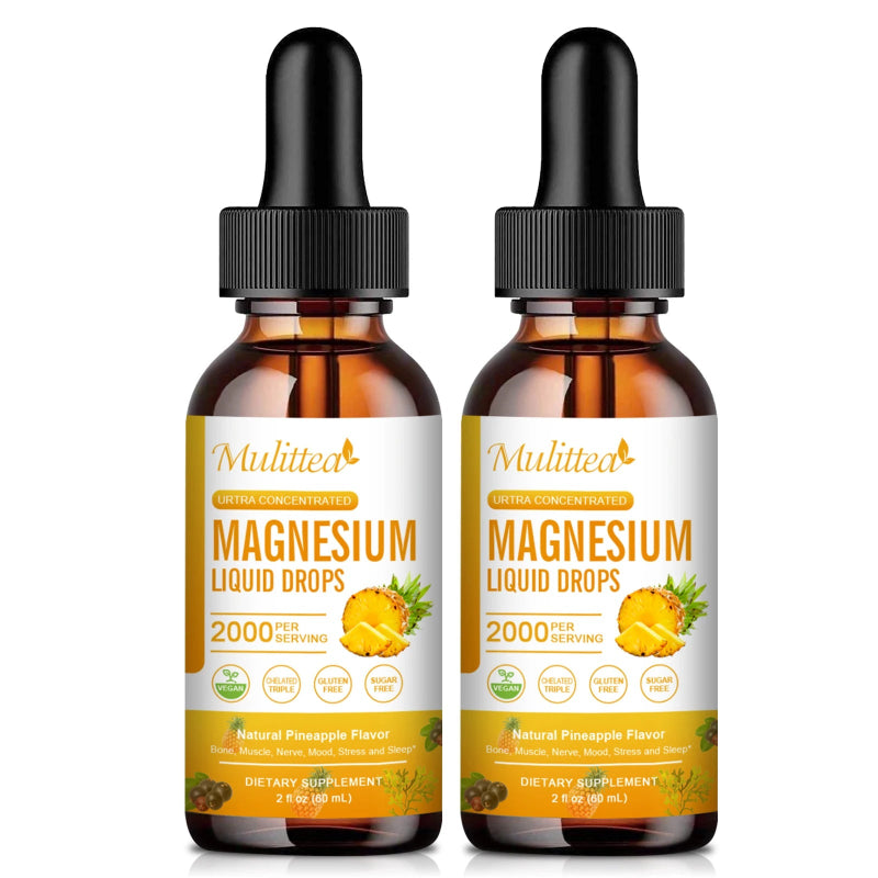 Mulittea Magnesium Liquid Drops – 2 fl oz
