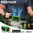 Rechargeable Waist Clip Fan 30000mAh 7 Speed 11000RMP Strong Airflow Personal Fan for Hiking Camping Travel Electric Cooling Fan