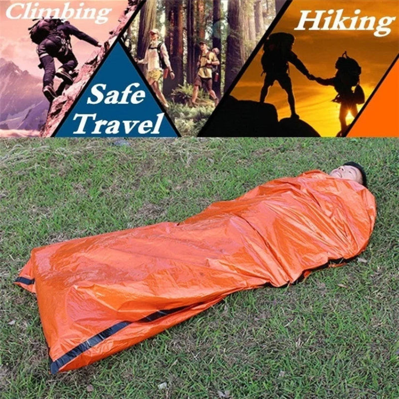 Emergency Sleeping Bag Life Bivy Sack Waterproof Mylar Blanket for Survival Kits