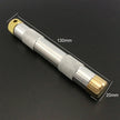Portable Metal Fire Piston with Brass-Coloured Rod and Knurled Grip for Camping Survival