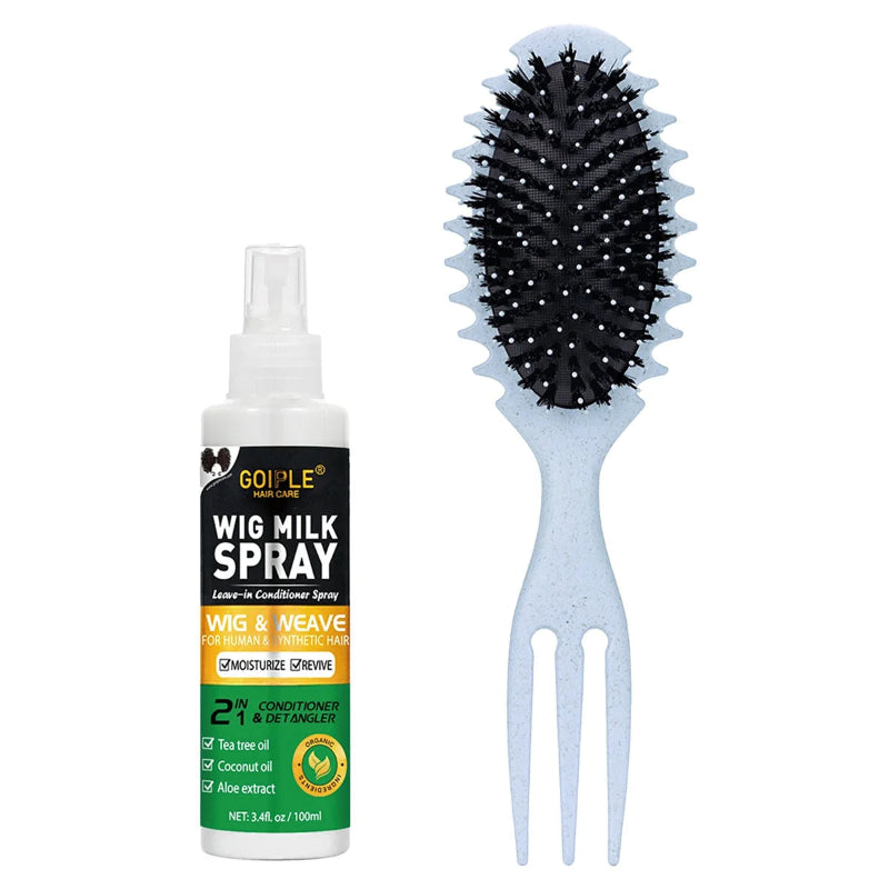 GOIPLE Wig Milk Spray 100ml Moisturizing Leave-In Conditioner Spray for Synthetic Hair Wigs