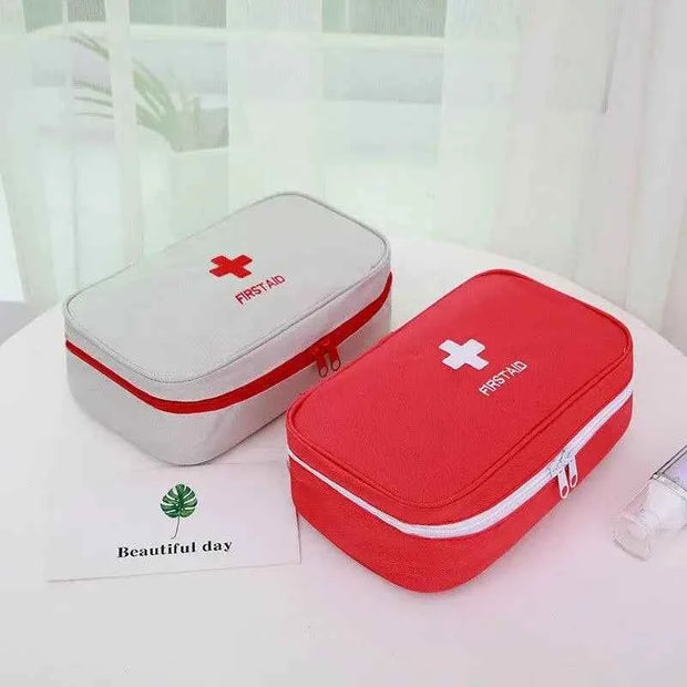 Portable Medium First Aid Pouch Empty Medical Supply Bag for Car Emergency and Survival Kits