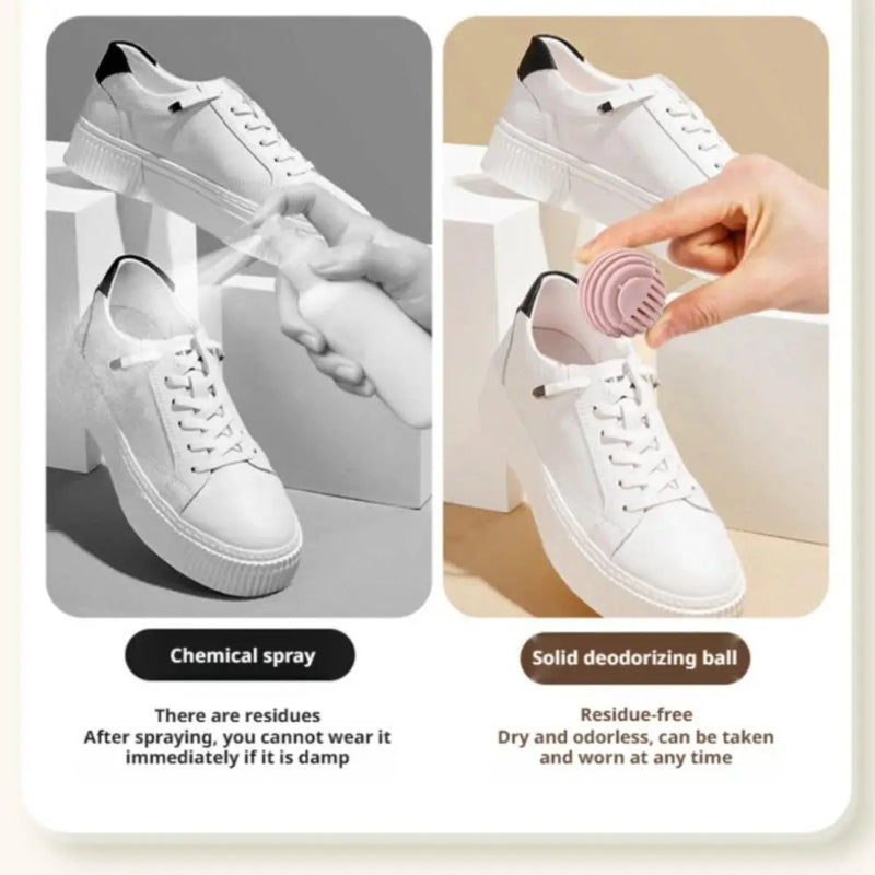 Powerful Shoe Cabinet Deodorizer Balls – Long Lasting Odor Eliminator for Shoes, Wardrobes & Storage Spaces