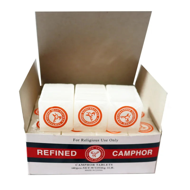 Compressed Camphor Blocks for Wardrobes & Drawers – 64pcs Clothes Freshener and Storage Protection Tablets (300g)