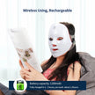 7-Color LED Facial Mask with Neck Light Therapy Mask – Wireless Rechargeable Skin Rejuvenation Beauty Device
