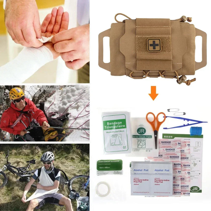 IFAK Tactical First Aid Kit MOLLE Medical Pouch Rapid Deployment Emergency Survival Kit