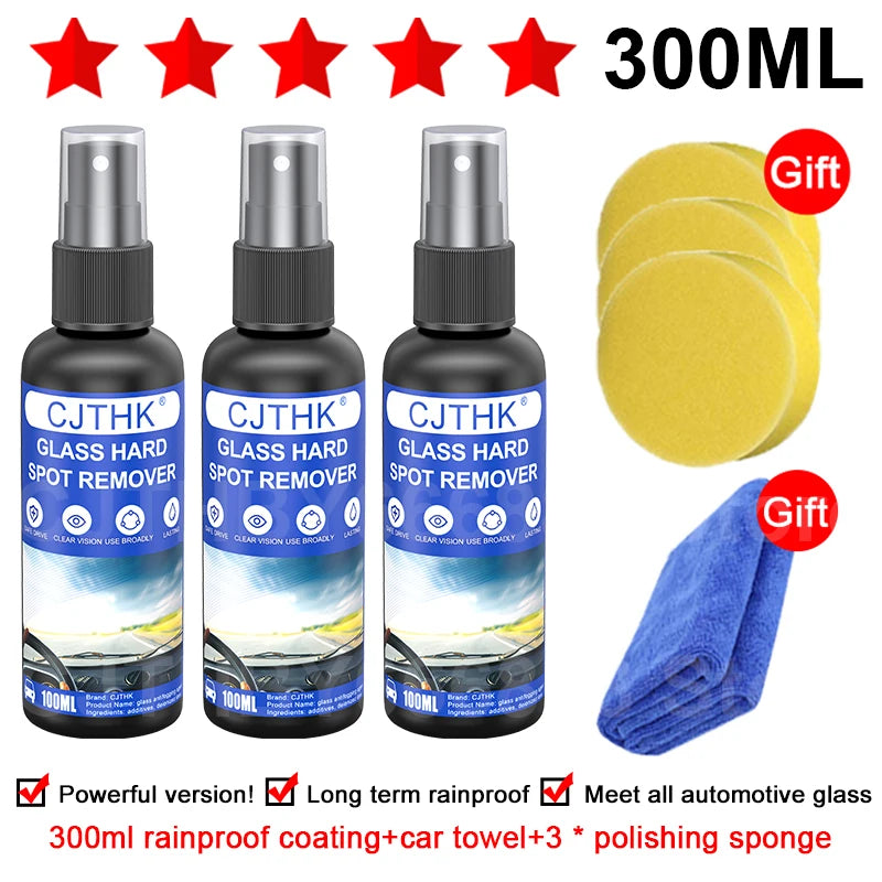 Water Repellent Spray Anti Rain Coating for Car Glass Hydrophobic Windshield & Mirror Polish Kit
