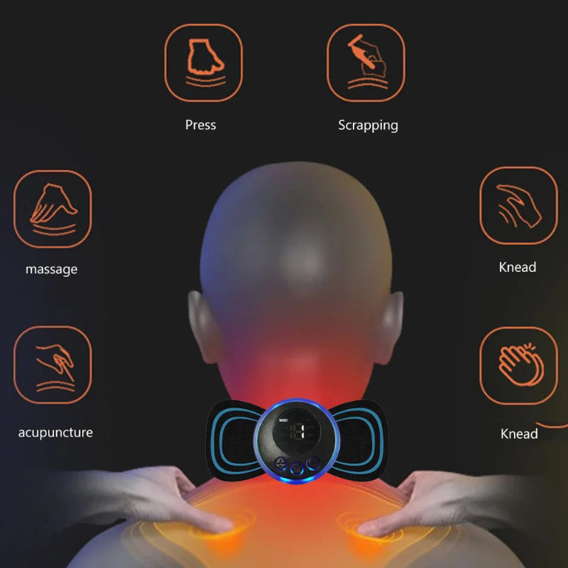 Digital Muscle Stimulator Pad Device with LED Display Controller