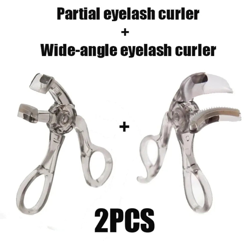 Dual-Type Eyelash Curler with Comb – Wide & Partial Clip Options for Natural Curl