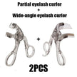 Dual-Type Eyelash Curler with Comb – Wide & Partial Clip Options for Natural Curl