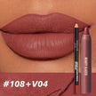 2pcs Matte Lip Liner & Lip Gloss Set Long-Lasting Waterproof Lip Makeup Combo