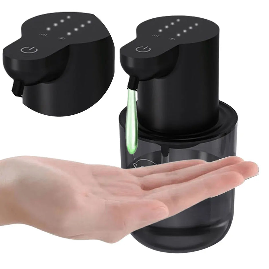 400ML Automatic Foam & Gel Soap Dispenser – 4-Level Infrared Sensor Touchless Pump, IPX5