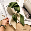 Women’s Printed Square Hair Scarf for Neck and Bag Styling