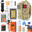Survival Gear IFAK Kit with MOLLE System Tactical First Aid Bag for Outdoor, Hiking & Emergency