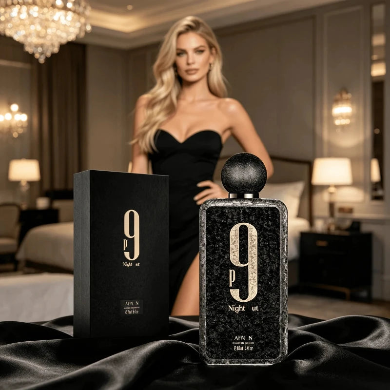 Afnan 9 PM Night Out Extrait De Parfum 100ml (3.4 oz) Unisex Luxury Fragrance