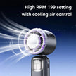 Lenovo 199-Speed Foldable Ice Cooling Handheld Fan with Type-C Charging & Digital Display