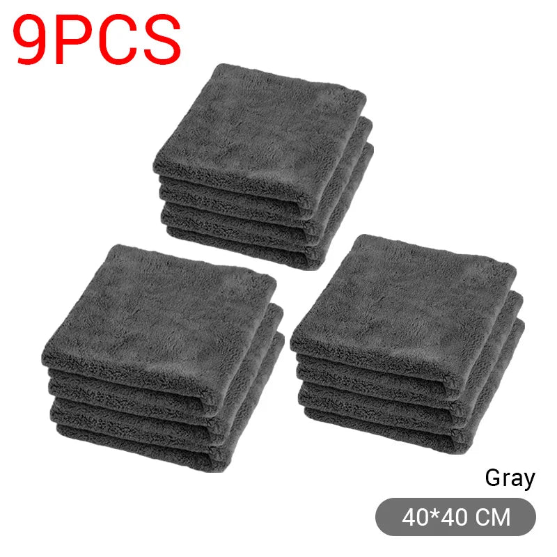 SEAMETAL 600GSM Microfiber Car Cleaning Towels 40×40cm