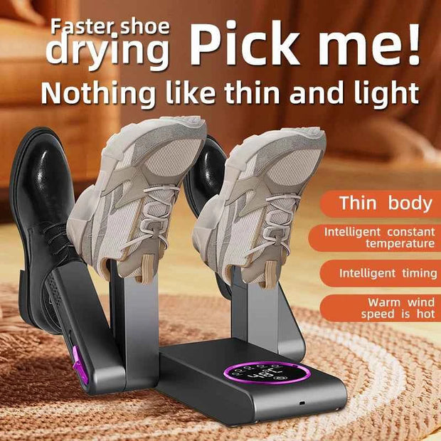 Electric Shoe Dryer Intelligent 220V Ultraviolet Deodorization & Sterilization Home Foldable Fast Heating Shoe Drying Machine