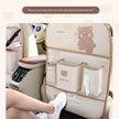 Car Seat Back Organizer Rear Hanging Storage Bag with Table Tray