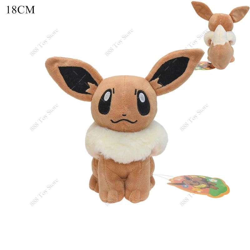 Pokémon Eevee Evolution Plush Toys – Umbreon, Sylveon & More, 18–22 cm