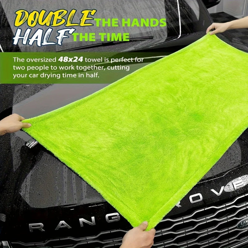 1000GSM Full-Size SUV Truck Double-Sided Microfiber Drying Towel