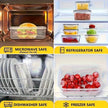 8-Piece BPA-Free Airtight Food Storage Containers with Locking Lids