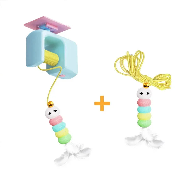 Automatic Interactive Cat Toy with Hanging Ball | Electric Self Play Cat Exercise Toy for Indoor Cats