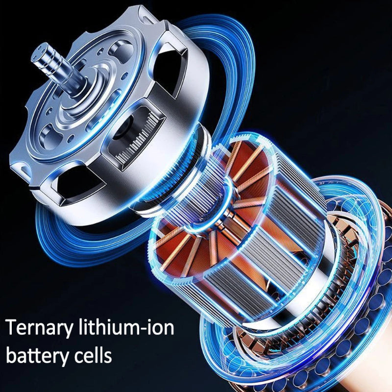 TIASTHAN 30000mAh Rechargeable Waist Clip Fan with 7 Speeds, Digital Display and Power Bank Function