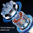 TIASTHAN 30000mAh Rechargeable Waist Clip Fan with 7 Speeds, Digital Display and Power Bank Function