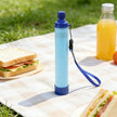 Portable Outdoor Water Filter Straw Kit with Collapsible Water Bag